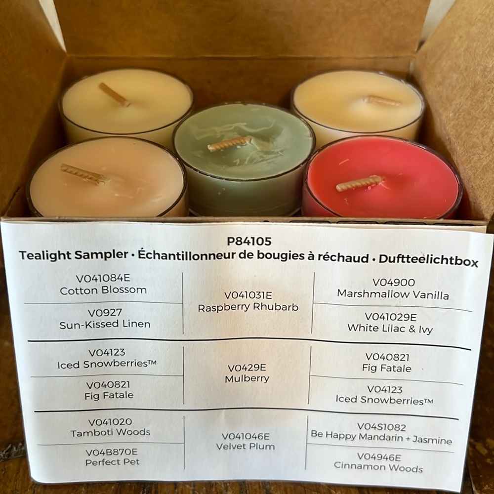 PartyLite tealight sampler